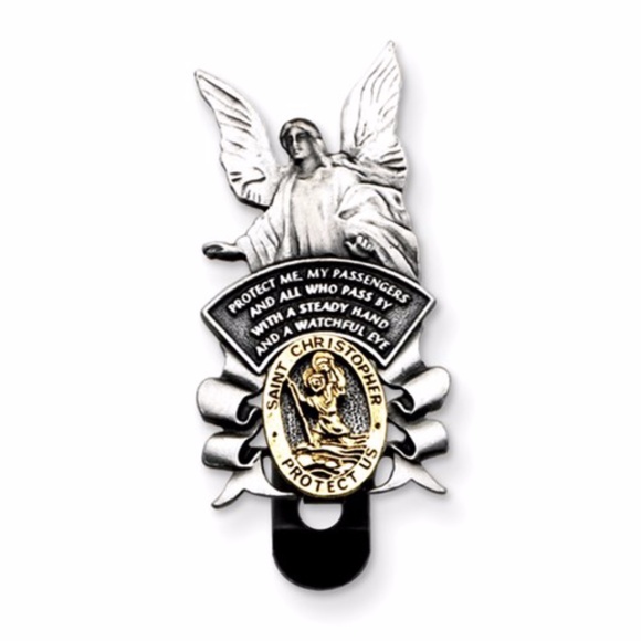 Other - St Christopher/Guardian Angel Visor Clip